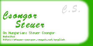 csongor steuer business card